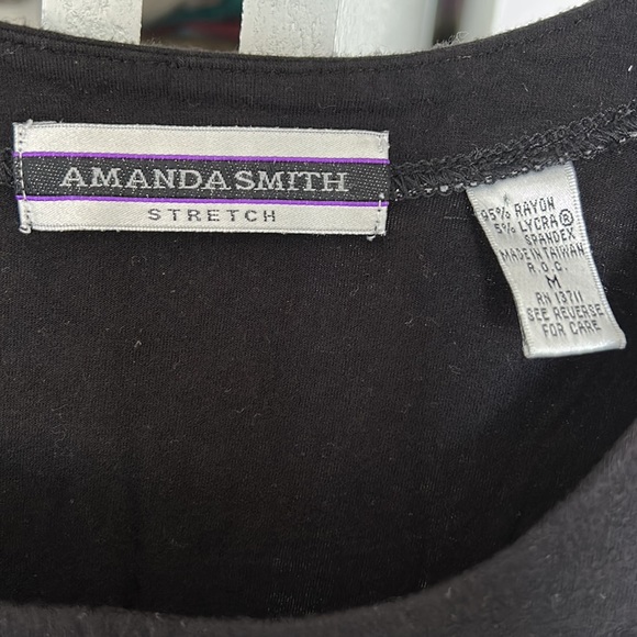 Amanda Smith stretchy black tank top - Picture 2 of 2